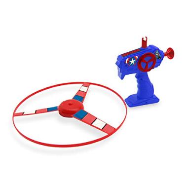 Imagem de LANCA DISCO COM LUZ, VINGADORES - MARVEL/ 1DZ GEUS, Toyng, Azul Escuro Com Vermelho