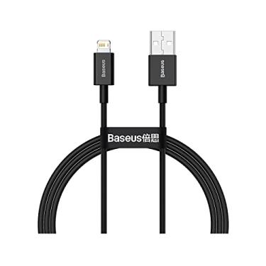 Imagem de Cabo Usb X Lightning Reforçado Baseus 1m Turbo Compatível com iPhone Preto