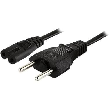 Imagem de Kit Com 3 Cabo Força Energia Bipolar Tv Radio Ps3 Ps4 Fonte Impressora Cabo Para Impressora De Energia