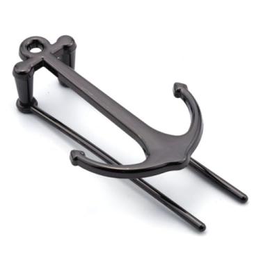 Imagem de 2 marcadores criativos clipes de página de âncora de metal livros de estudante leitura presentes de formatura papelaria escolar material de escritório (Preto)