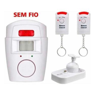 Imagem de Kit Alarme Sem Fio Sensor Com 2 Controles Para Residência