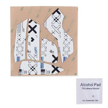 Imagem de HUYUN Painéis laterais do mouse/fita adesiva antisuor de substituição para Logit G502 Proteus Core / G502 Proteus Spectrum / G502 Hero Wired / Mouse gamer sem fio G502 Lightspeed (branco)