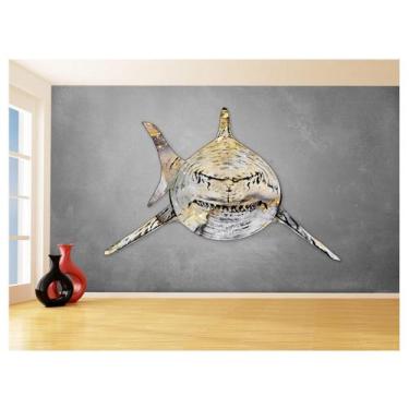 Imagem de Papel De Parede Animais Pop Art Tubarão Cores 3,5M Pxa560 - Você Decor