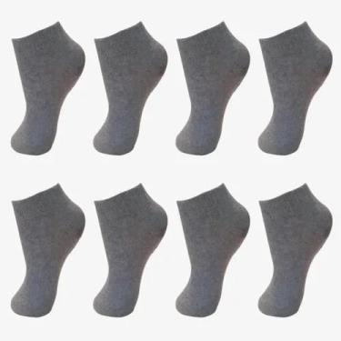 Imagem de Kit Com 12 Pares De Meias Infantil Juvenil Unissex - Naimus, Kit cinza