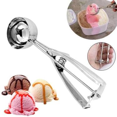 Imagem de 2 Colher Para Sorvete Bola Profissional Mola Ejetor Em Inox - Inter