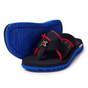 Imagem de Chinelo Kenner Kivah Spider Collab João Gomes - Preto e Vermelho - 36-Masculino