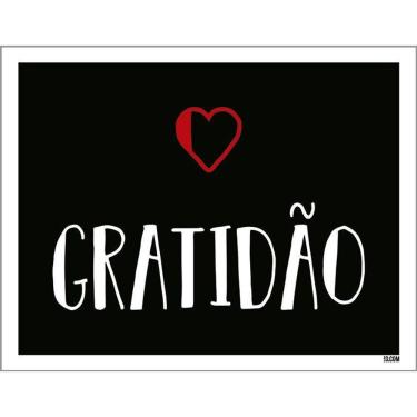 Imagem de Placa Decorativa - Gratidão 36X46
