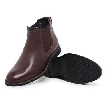 Imagem de Bota Masculina Botina Anatomic Conforto Em Couro Palmilha Em Gel - Lec