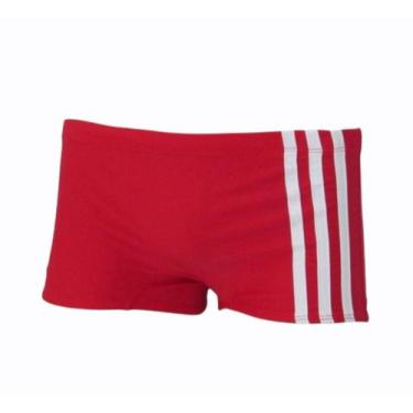 Imagem de Sunga Box adulto cores variadas - Beach lines, Vermelho, G