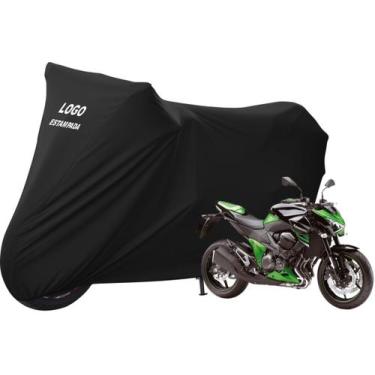 Imagem de Capa Para Moto Kawasaki Z 800 Alta Durabilidade Com Logo - Mz, Preto