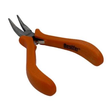 Imagem de Alicate De Bico Curvo 4 1/2'' Tipo Mini Em Aço Carbono 12cm - CAMPY