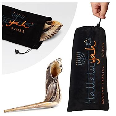 Imagem de HalleluYAH Bolsa de transporte Shofar para chifre de RAM – Grande