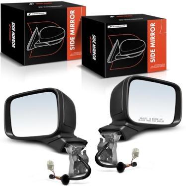 Imagem de A-Premium Par (2) espelhos retrovisores elétricos do lado do motorista e do passageiro - compatível com Jeep Renegade 2015-2022 - Retrovisor retrovisor externo preto dobrável manual aquecido com seta