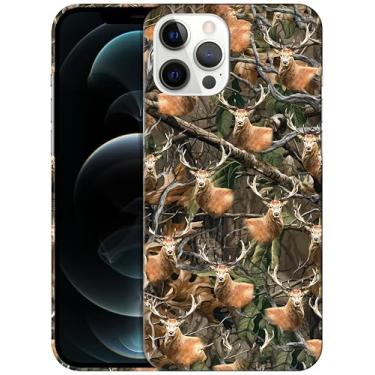 Imagem de GlamCase - Capa Camuflague DeerPrinted PC para iPhone 12 Pro Max Branca