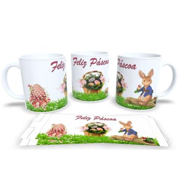 Imagem de Canecas de Porcelana Personalizada Páscoa Presentes Criativos e Cheios de Carinho