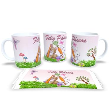 Imagem de Canecas de Porcelana Personalizada Páscoa Presentes Criativos e Cheios de Carinho