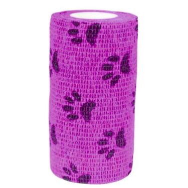 Imagem de Bandagem 10cm x 2mt - Patinhas Rosa - Limed Mogi