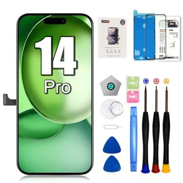 Imagem de EFAITHFIX Tela de substituição para iPhone 14 Pro de 6,1 polegadas LCD 3D Touch Display Full HD Digitalizador Frame Assembly (A2650, A2889, A2890, A2892) com kit de ferramentas de reparo Protetor de