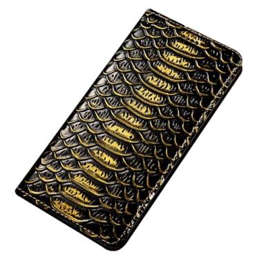 Imagem de LYJSMGZ Capa carteira para Samsung Galaxy S25 Ultra/S25 Plus/S25, capa interna macia de couro legítimo nobre flip suave à prova de choque, capa interna, preta, S25 Plus