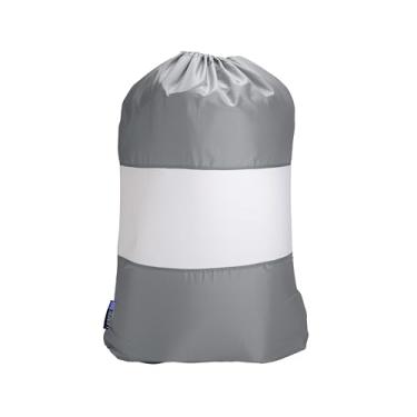 Imagem de Woolite Saco de lavanderia higienizado com janela de malha, dimensões: 38 x 30 x 5 cm, bloqueia odores, fecho de cordão, ótimo para casa, dormitórios, lavanderia, acessórios de lavanderia, branco