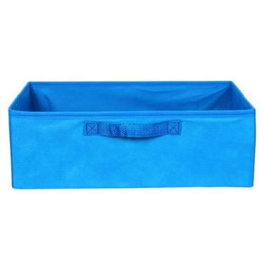 Imagem de Caixa Organizadora Bege 42x15x28 Para Armário Com Alça - Organibox, AZ