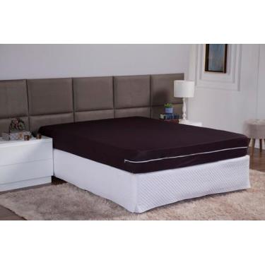 Imagem de Capa De Colchão Para Cama Solteiro 25cm Altura Malha Gel Ajustável Com