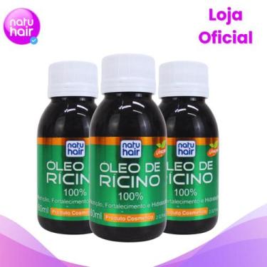 Imagem de Óleo de Rícino Natuhair 60ml x3 un - Natuhair Cosméticos