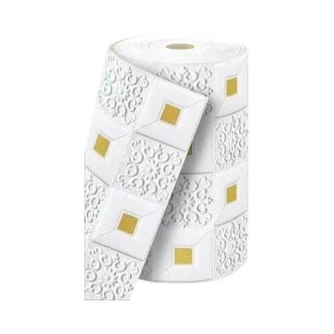 Imagem de 70cm X 5m 3D Estéreo Autoadesivo À Prova D'água Adesivos De Parede Dec