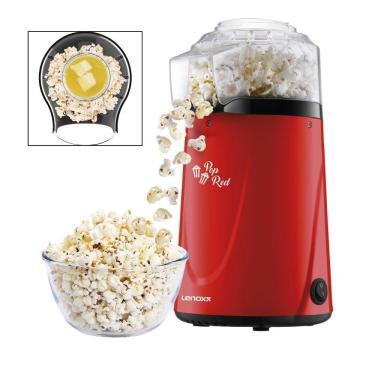 Imagem de Pipoqueira Elétrica Sem Óleo Capacidade 3 Xícaras De Pipoca Lenoxx Ppc953