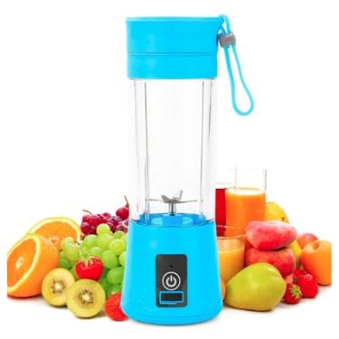 Imagem de Mini Liquidificador Colors Portátil Recarregável  azul