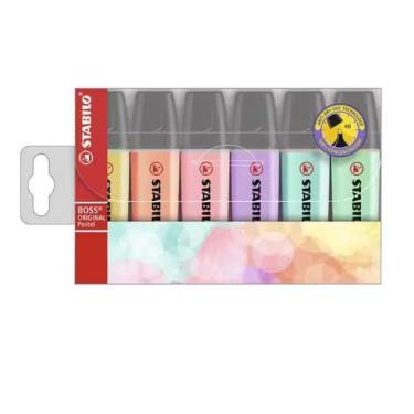 Imagem de Marca Texto Stabilo Boss Tom Pastel - 6 Cores