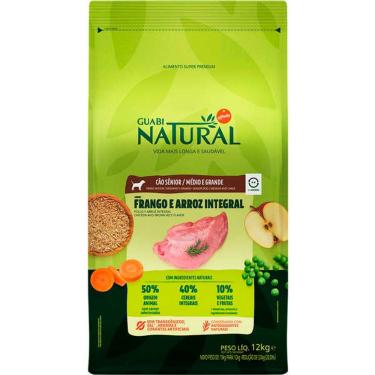 Imagem de Guabi Natural Caes Senior Frango/Arroz 12Kg