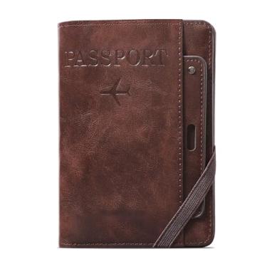 Imagem de Carteiras para passaporte, multifuncional, porta-cartões de armazenamento, carteira de passaporte, antifurto, viagem, passaporte, carteira de avião, passaporte, capa para passaporte
