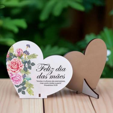 Imagem de Kit 15 Lembranças Dia Das Mães Mdf Coração Frase - R9 Decor, Provérbio
