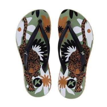 Imagem de Chinelo Kenner Ibiza Jaguar Feminino - Verde e Preto