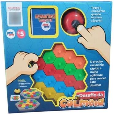 Imagem de Jogo Educativo Desafio da Colmeia Colorido Pakitoys
