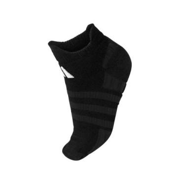 Imagem de Meia Adidas Tennis Cushioned 37 ao 39 Preta e Branca