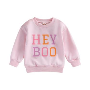 Imagem de Moletom ZyhwShine Toddler Baby Girl Hey Boo Pumpkin 2-3Y