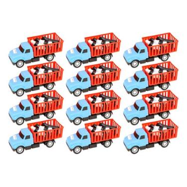 Imagem de Kit 40 Brinquedos Caminhão Com 4 Bois Carrinho Infantil Criança Doação