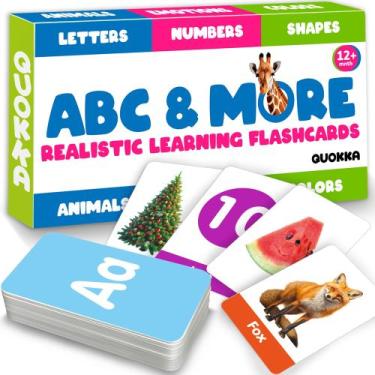 Imagem de Cartões flash QUOKKA ABC Learning 60 unidades de 2 a 4 anos com bolsa