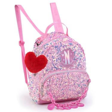 Imagem de Mini Mochila Escolar Infantil Wandinha-Feminino