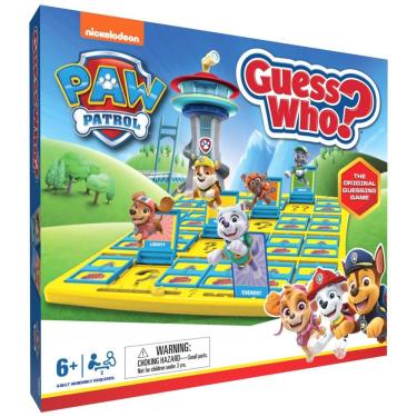 Imagem de Jogo de Tabuleiro Patrulha Canina, Adivinha Quem? com Chase, Rochoso e Skye para Crianças Acima de 6 Anos e Família, USAOPOLY.
