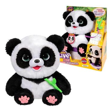 Imagem de Little Live Pets Meu Bebê Panda Chuchu Fun F0219-3 Branco