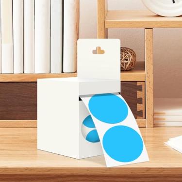 Imagem de Adesivos de bolinhas azuis celeste de 5 cm, etiquetas de codificação redondas, adequadas para organização de inventário e educação artística (500 peças, azul celeste)