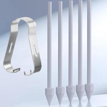 Imagem de 5 pontas de lápis cinza de substituição para Samsung Galaxy Note 20 Tab S7/S9/S9 Plus S Pen Tablet Stylus com 1 pinça de remoção