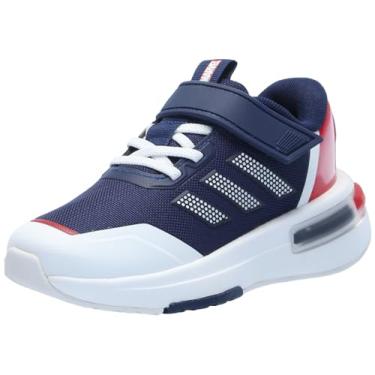 Imagem de adidas Tênis infantil unissex Marvel Captain America Racer, Azul escuro/branco/prata metálico, 16