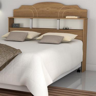 Imagem de Cabeceira Casal Estrela Freijó-off White - Vitamov