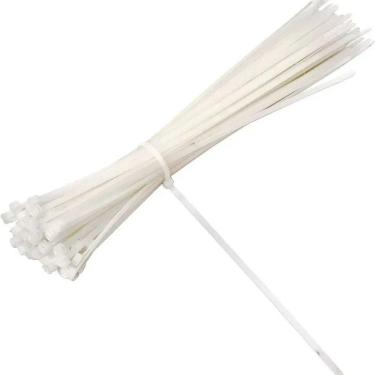 Imagem de Abraçadeira Nylon 3,6 X 250 Mm Branca 100 Unidades Tradestar