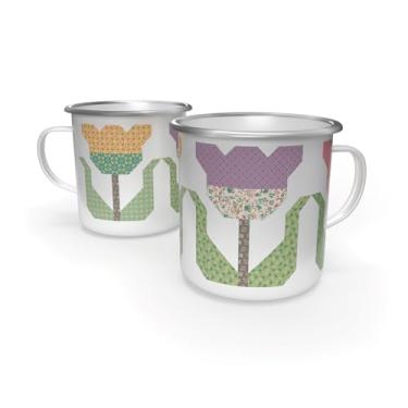 Imagem de Caneca de lata esmaltada - Lori Holt's Piece & Plenty