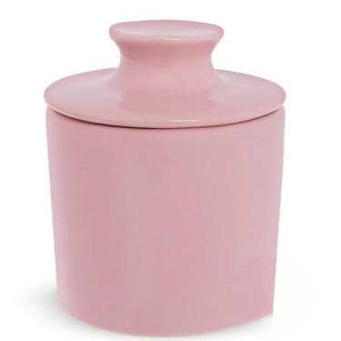 Imagem de Porta Manteiga com Vedação Total, Conserva Manteiga Fresca e Saborosa, Protege Contra Odores da Geladeira, Fácil de Abrir e Usar, Ideal para Cozinha(Rosa)